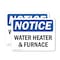 Signmission Water Heater & Furnace, 10 in W x Rectangle, Vinyl Decal OS-2PACK-NS-D-710-L-18972 - alternate 1